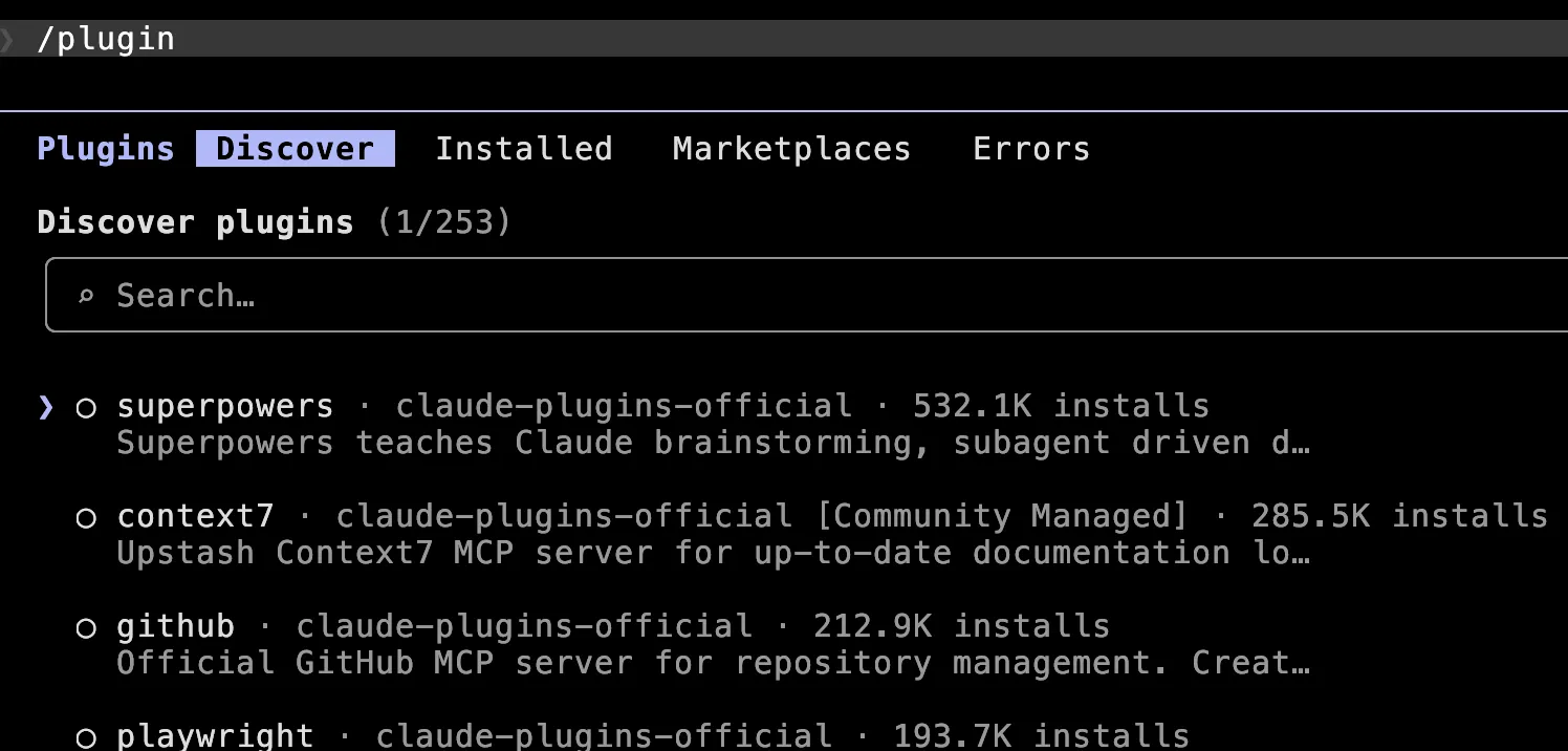 Plugin pane