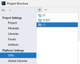 adding new SDK in IntelliJ IDEA