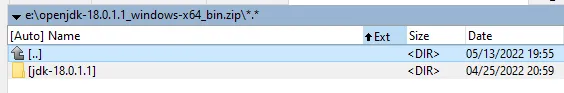 JDK 18 archive