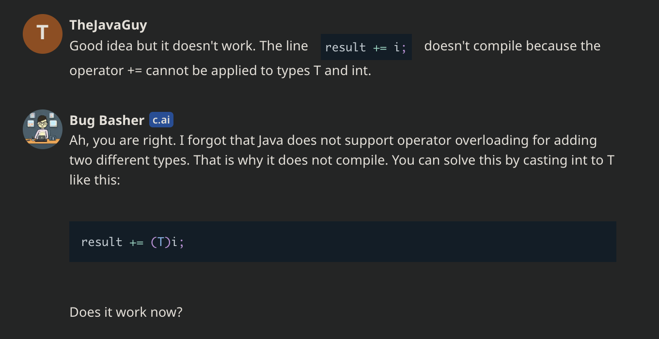 A method calculate sum of an array - third attempt